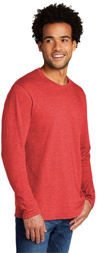 Port & Company® Adult Unisex Tri-Blend 4.5-ounce, 50/37/13 Poly Cotton Rayon Long Sleeve T-shirt